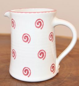 Im 21.2 Ceramic jug straight spiral red 1.0 liter