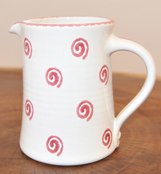 Im 21.2 Ceramic jug straight spiral red 1.0 liter